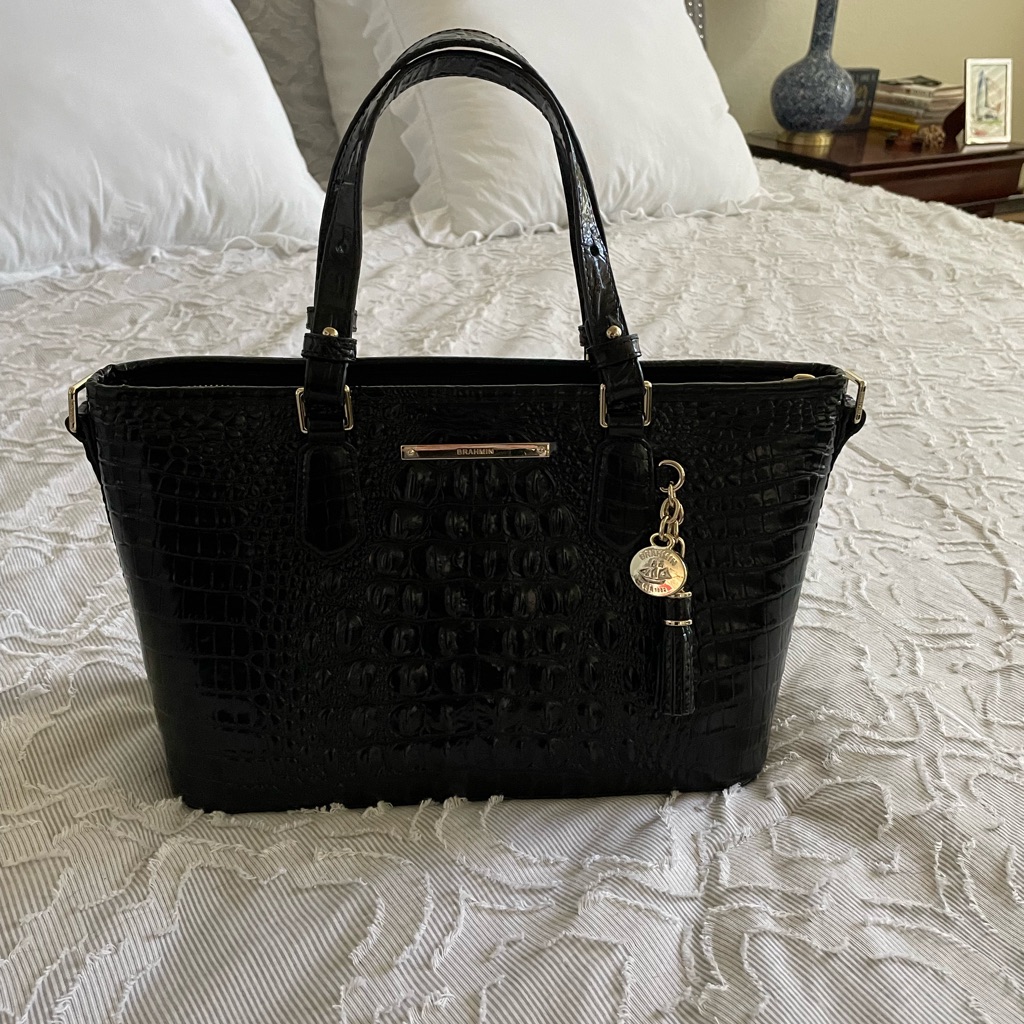 Brahmin Nwot Small Black Handbag Mint Condition